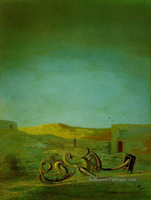 Paysage désertique Salvador Dali Peintures à l'huile